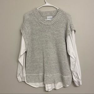 BRAND NEW Sweater with Built-In Shirt
